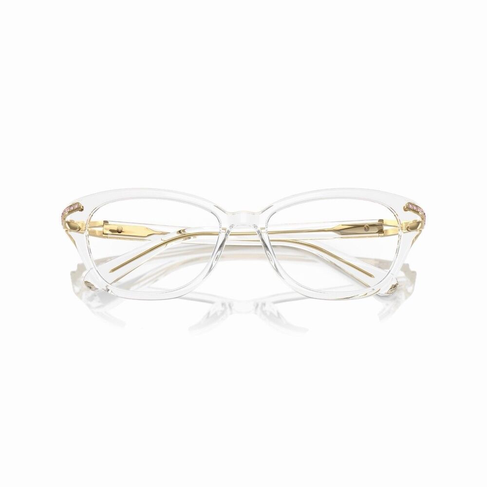 Swarovski SK2032 Eyeglasses Frames Transparent Crystal Demo Lenses 54mm NEW - Picture 13 of 16